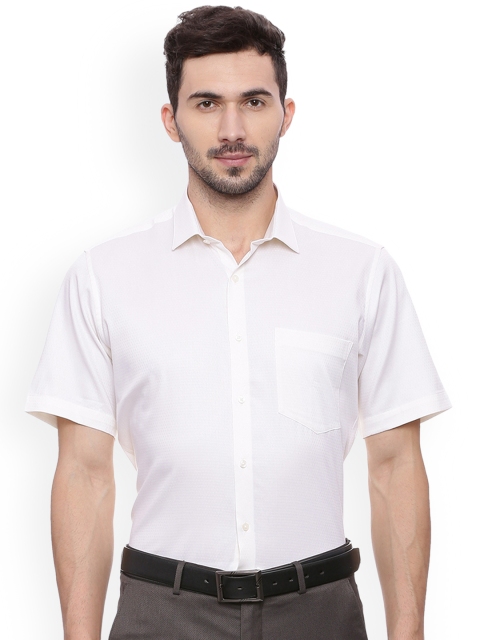 

Van Heusen Men White Regular Fit Solid Formal Shirt