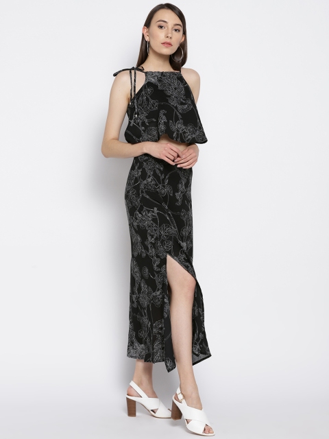 

Sera Women Black Printed Two-Piece Dress