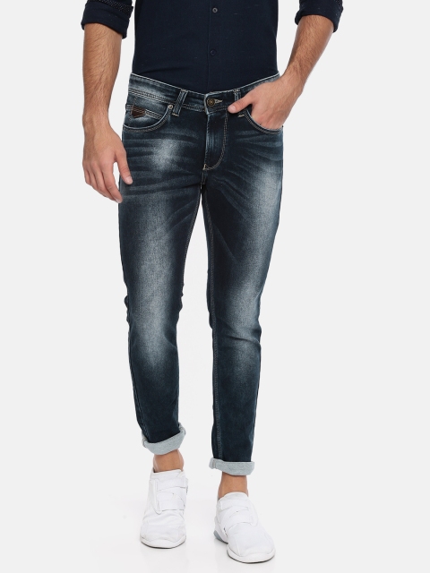 

SPYKAR Men Blue Super Skinny Fit Mid-Rise Clean Look Stretchable Jeans