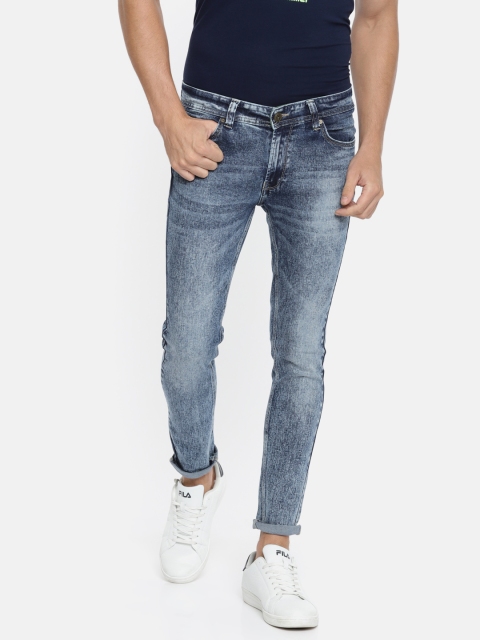 

SPYKAR Men Blue Super Skinny Fit Low-Rise Clean Look Stretchable Jeans