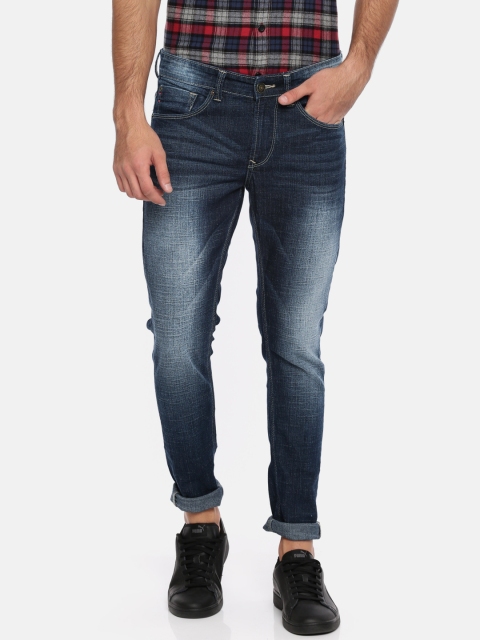 

SPYKAR Men Blue Skinny Fit Mid-Rise Clean Look Stretchable Jeans