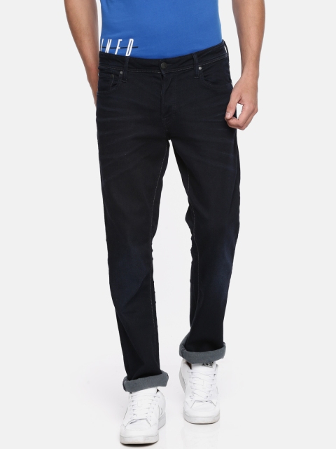 

Jack & Jones Men Blue Regular Fit Mid-Rise Clean Look Stretchable Jeans