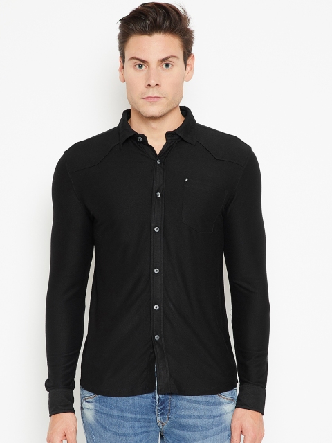 

SPYKAR Men Black Regular Fit Solid Casual Shirt