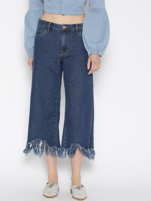 

ONLY Women Blue Relaxed Fit High-Rise Clean Look Jeans