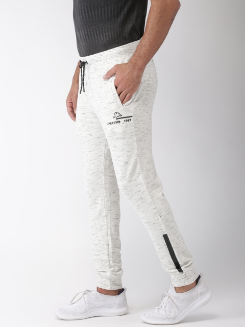 

Kappa Men White Slim Fit Solid Joggers
