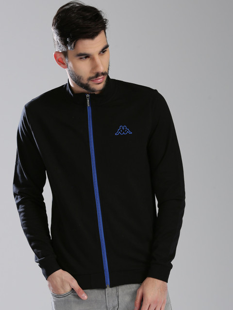 

Kappa Men Black Solid Sweatshirt