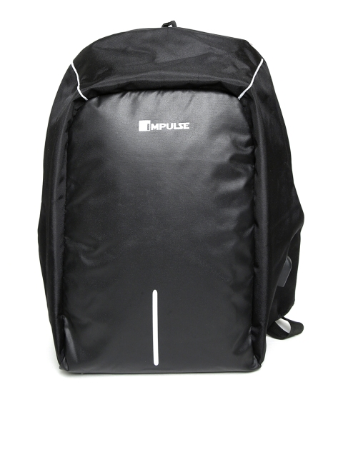 

Impulse Unisex Black Solid Laptop Backpack