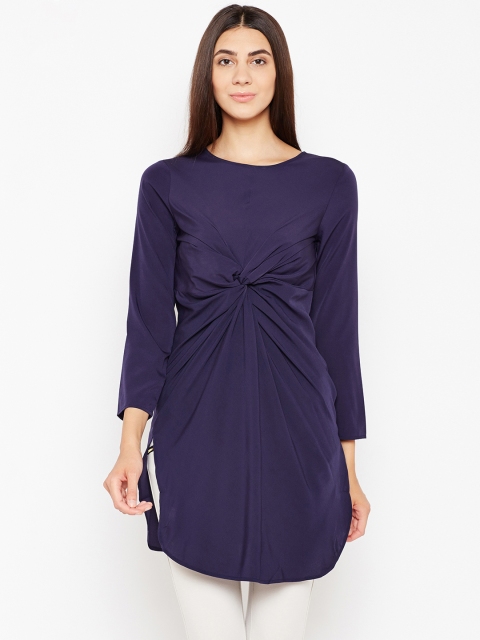 

Oxolloxo Navy Solid Tunic, Navy blue