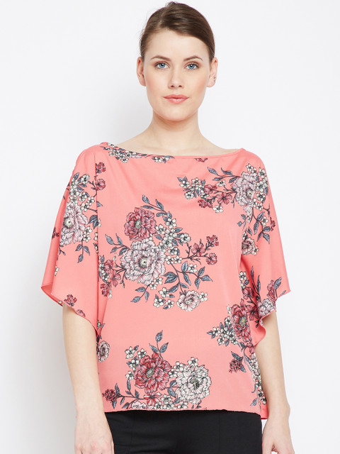 

Oxolloxo Women Coral Printed Top