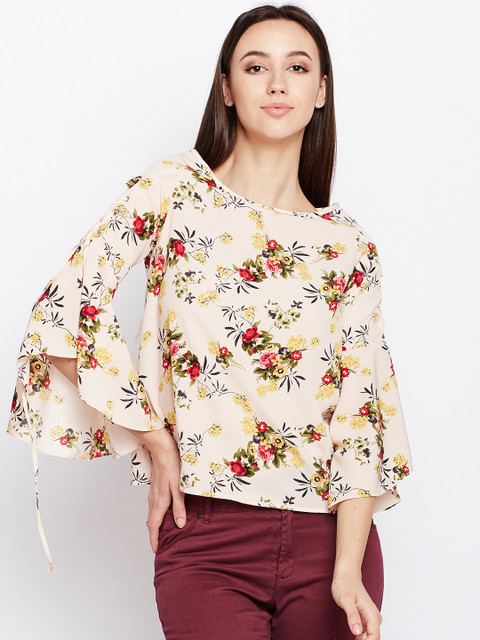 

Oxolloxo Women Beige Printed Top