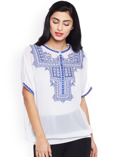 

Oxolloxo Women White Printed Top