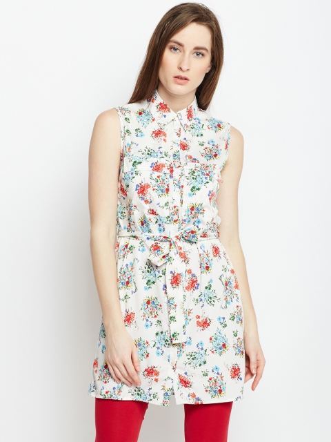 

Oxolloxo Off-White Printed Tunic