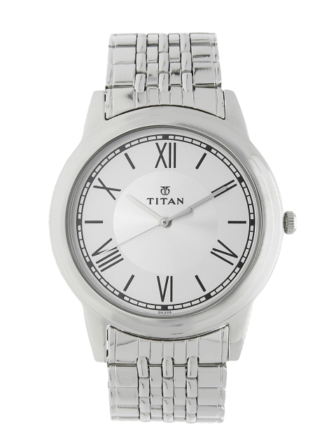 

Titan Men Silver-Toned Analogue Watch NK1735SM01