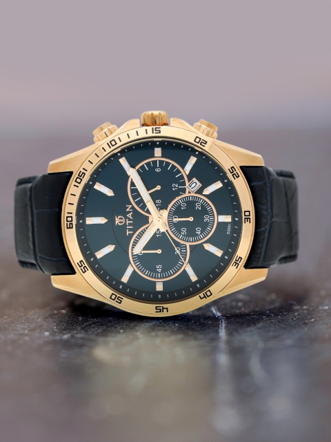 

Titan Men Navy Blue Analogue Watch NK90022WL02