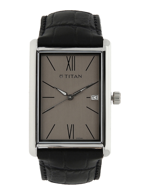 

Titan Men Grey & Black Analogue Watch NK1731SL02