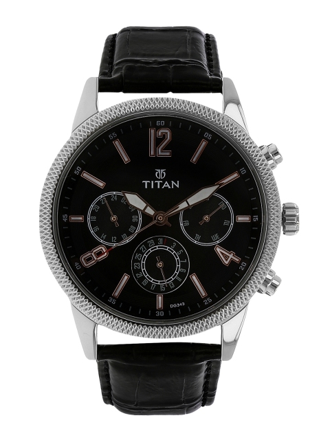 

Titan Men Black Analogue Watch NK1734SL02