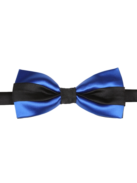 

Tossido Blue & Black Colourblocked Bow Tie