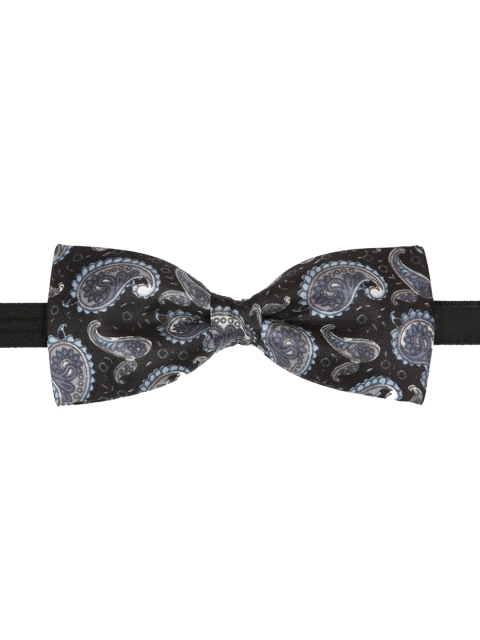 

Tossido Grey & Black Printed Bow Tie