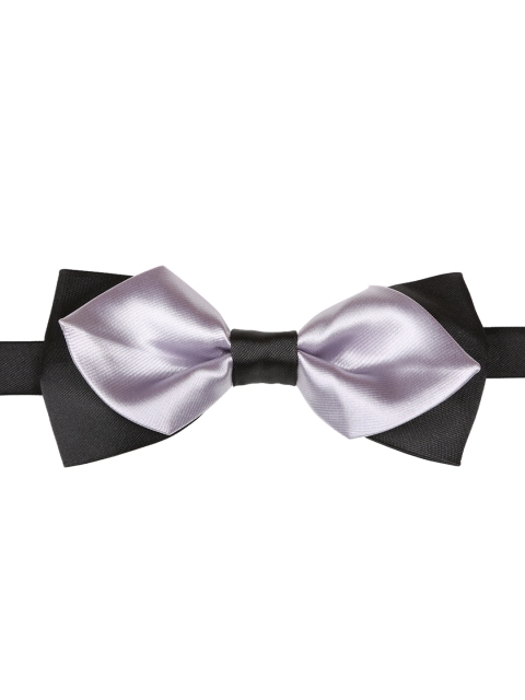 

Tossido Grey & Black Colourblocked Bow Tie