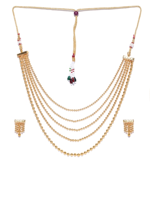 

damani Gold-Toned Layered Jewellery Set