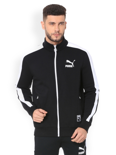 

Puma Men Black Solid Quilted Jacket