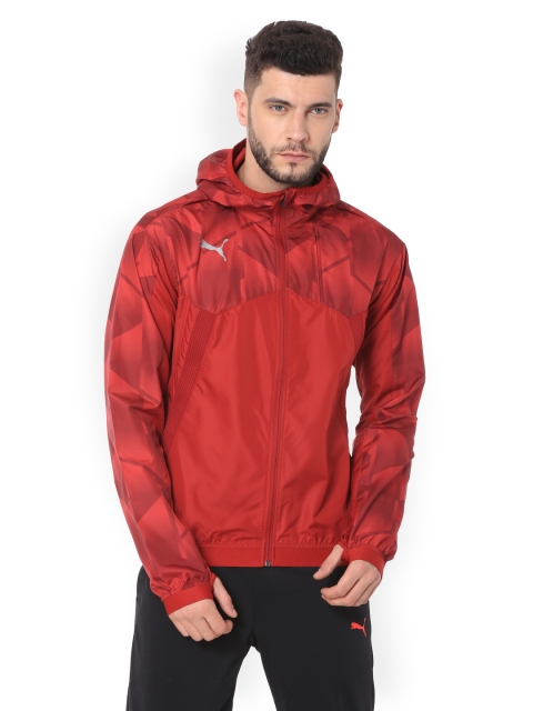 

Puma Men Red Printed Sporty ftblNXTVENTTHERMO Jacket