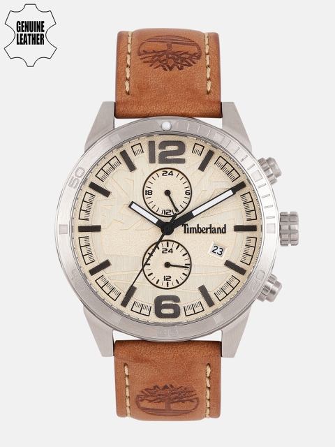 

Timberland Men Brown Leather Analogue Watch TBL.15256JS.07