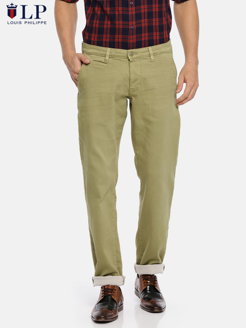 

Louis Philippe Sport Men Khaki Steve Slim Fit Solid Regular Trousers