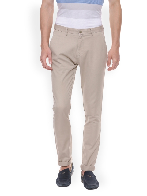 

Van Heusen Sport Men Beige Slim Fit Solid Chinos