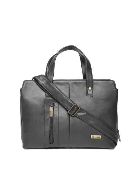 

Impulse Unisex Black Handcrafted Laptop Bag with Sling Strap