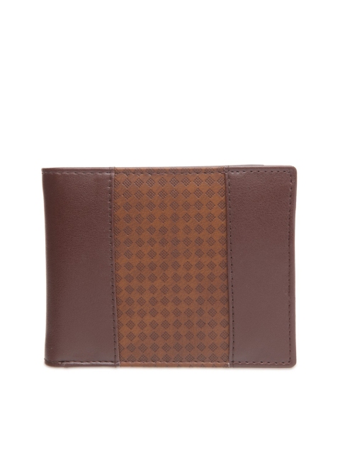 

Apsis Men Brown Checked Two Fold Wallet