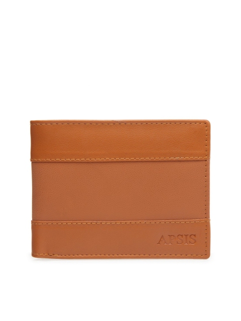 

Apsis Men Tan Solid Two Fold Wallet