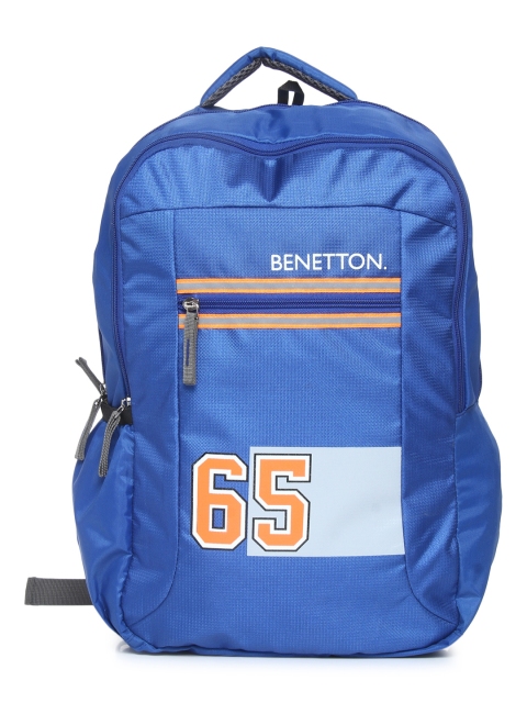 

United Colors of Benetton Unisex Blue Graphic Backpack
