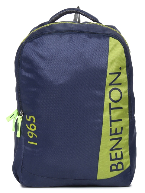 

United Colors of Benetton Unisex Blue Graphic Backpack