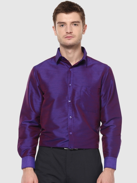 

Khoday Williams Men Purple Standard Regular Fit Solid Party Shirt
