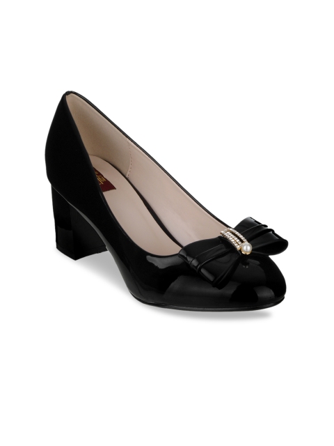 

SHUZ TOUCH Women Black Solid Pumps