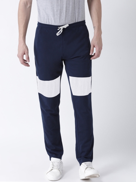 

Club York Men Navy Blue Colourblocked Slim Fit Track Pant