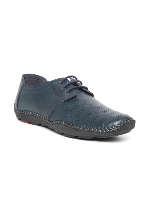 

Duke Men Navy Blue Perforated Derbys