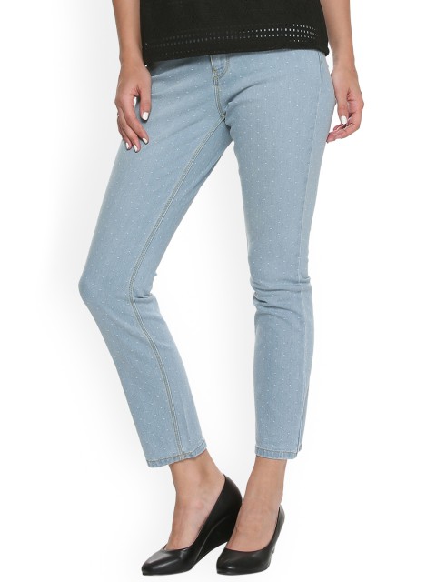 

Van Heusen Woman Women Blue Regular Fit Mid-Rise Clean Look Ankle-Length Stretchable Jeans