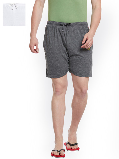 

VIMAL JONNEY Men Set of 2 Lounge Shorts N2A_N2W_02, Grey