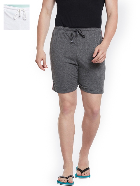 

VIMAL JONNEY Men Pack of 2 Lounge Shorts N1A_N7W_02, Grey