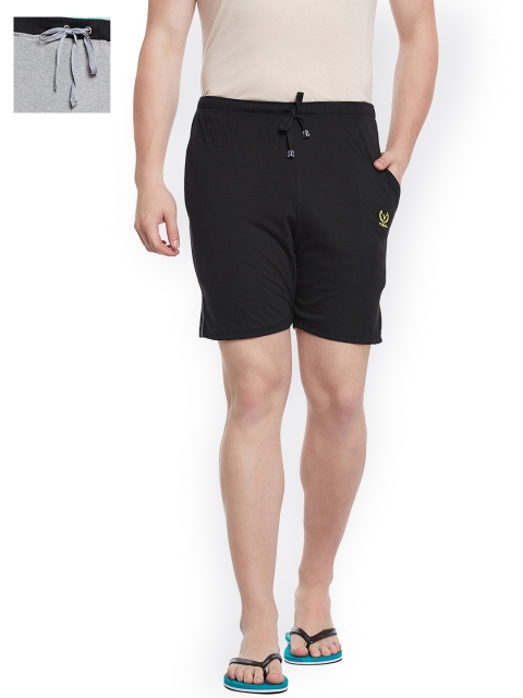 

VIMAL JONNEY Men Set of 2 Lounge Shorts N1B_N9M_02, Black