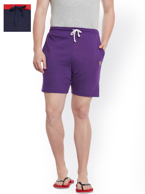 

VIMAL JONNEY Men Set of 2 Lounge Shorts N1PU_N9NVY_02, Navy blue