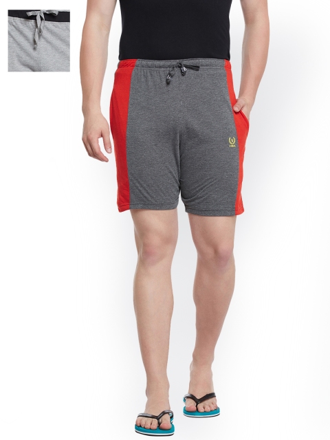 

VIMAL JONNEY Men Set of 2 Grey Lounge Shorts N7A_N8M_02