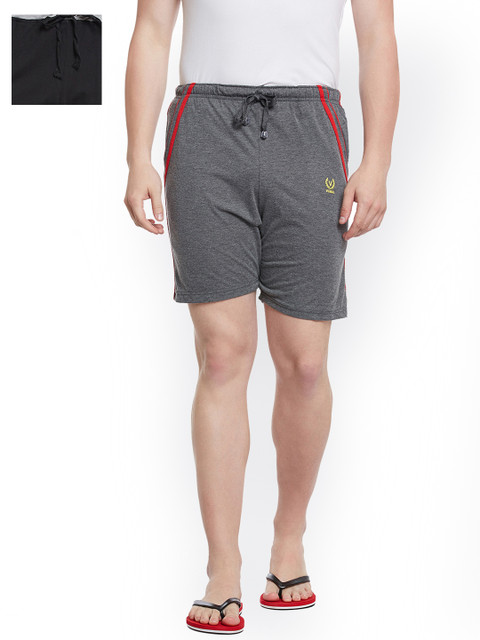 

VIMAL JONNEY Men Set of 2 Lounge Shorts N5A_N9B_02, Grey