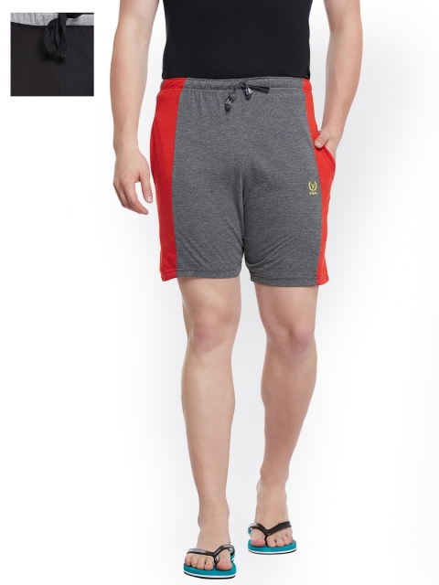 

VIMAL JONNEY Men Set of 2 Lounge Shorts N7A_N8B_02, Grey