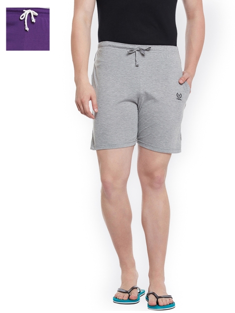 

VIMAL JONNEY Men Set of 2 Lounge Shorts N1M_N1PU_02, Grey