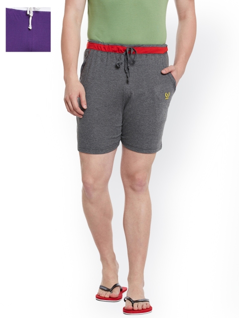 

VIMAL JONNEY Men Set of 2 Lounge Shorts N8A_N8PU_02, Grey