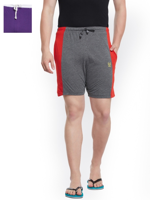 

VIMAL JONNEY Men Set of 2 Lounge Shorts N7A_N8PU_02, Grey