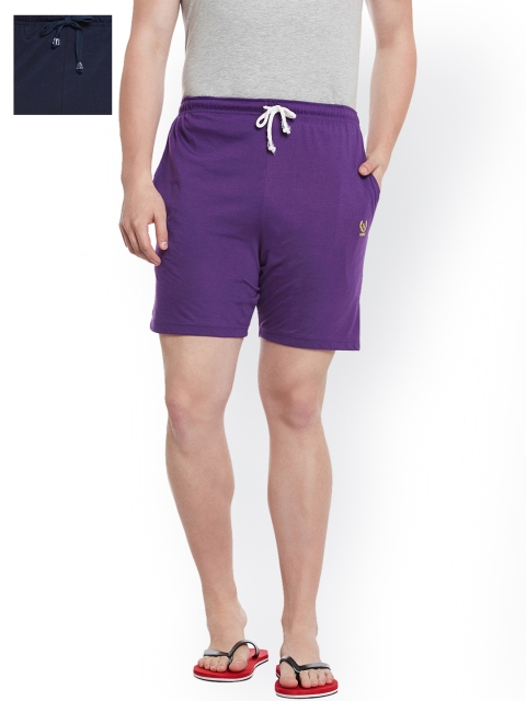

VIMAL JONNEY Men Set of 2 Lounge Shorts N1PU_N5NVY_02, Navy blue